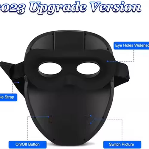 Customizable APP Mask,Face Transforming LED Mask for Party Rave Halloween